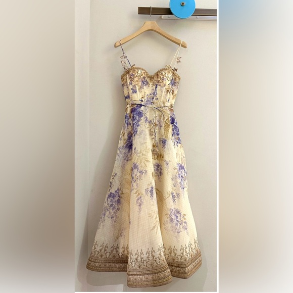 Zimmermann Dresses & Skirts - Zimmermann Dawning Dress in Cream and Purple